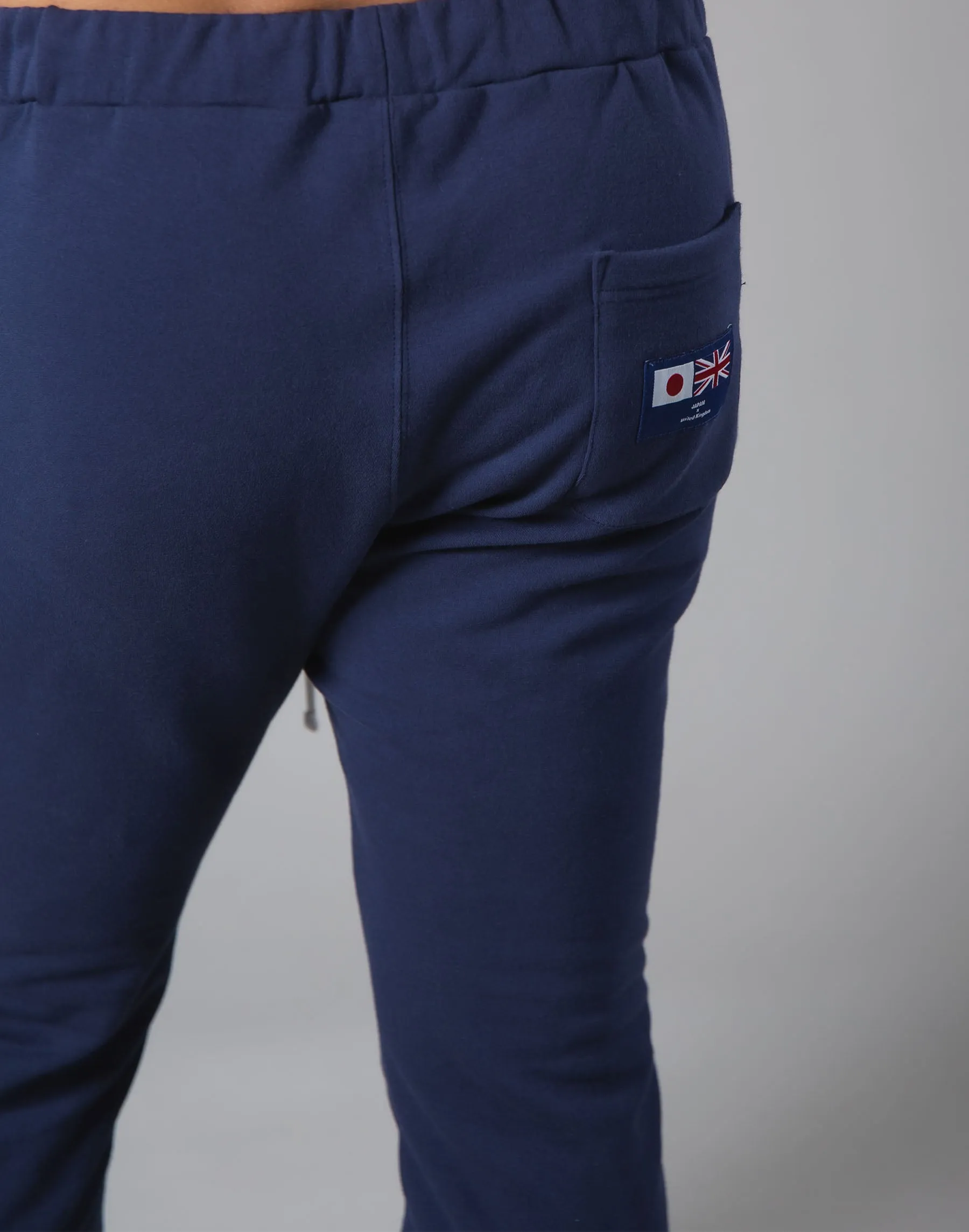 2Way Stretch Side 2 Line Warm Sweat Pants - Navy