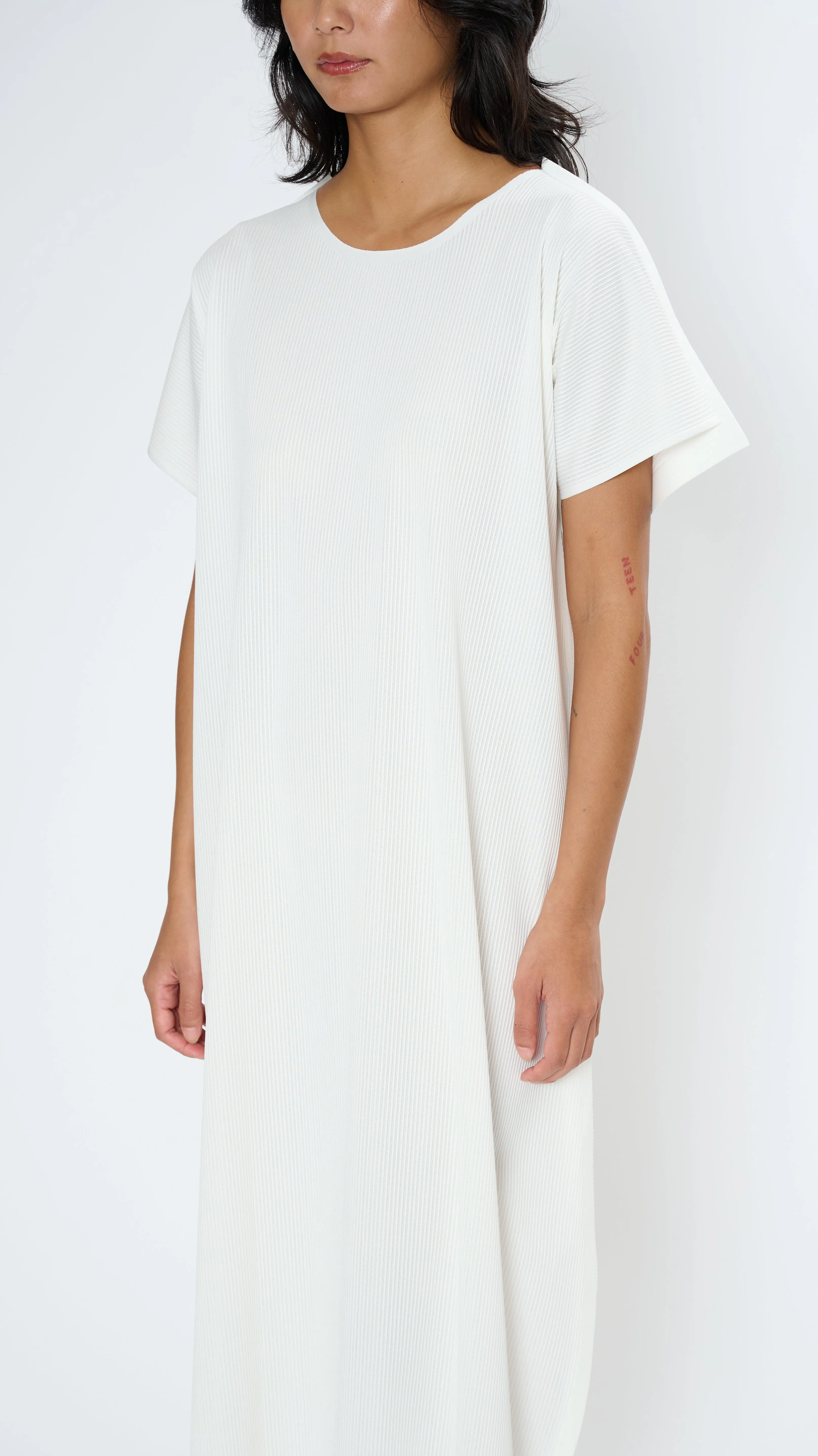 A-POC Form Dress in Off White