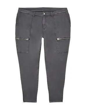 Albury Ankle Pant with Zippers | Charcoal Grey