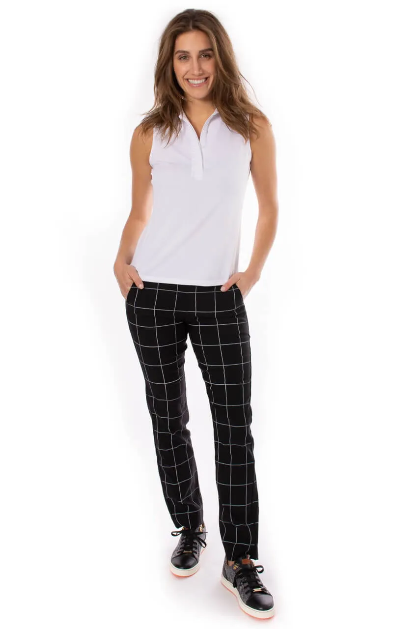 Black/White Trophy Pull-On Pant