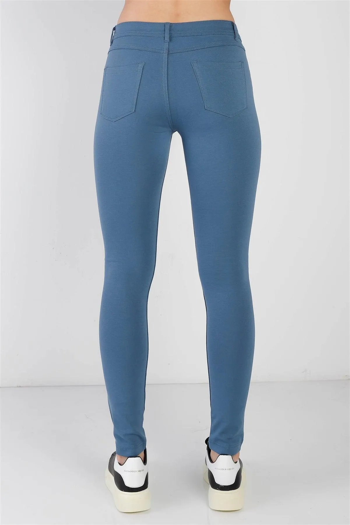 Blue Shadow Mid Rise Skinny Pants /2-2-2