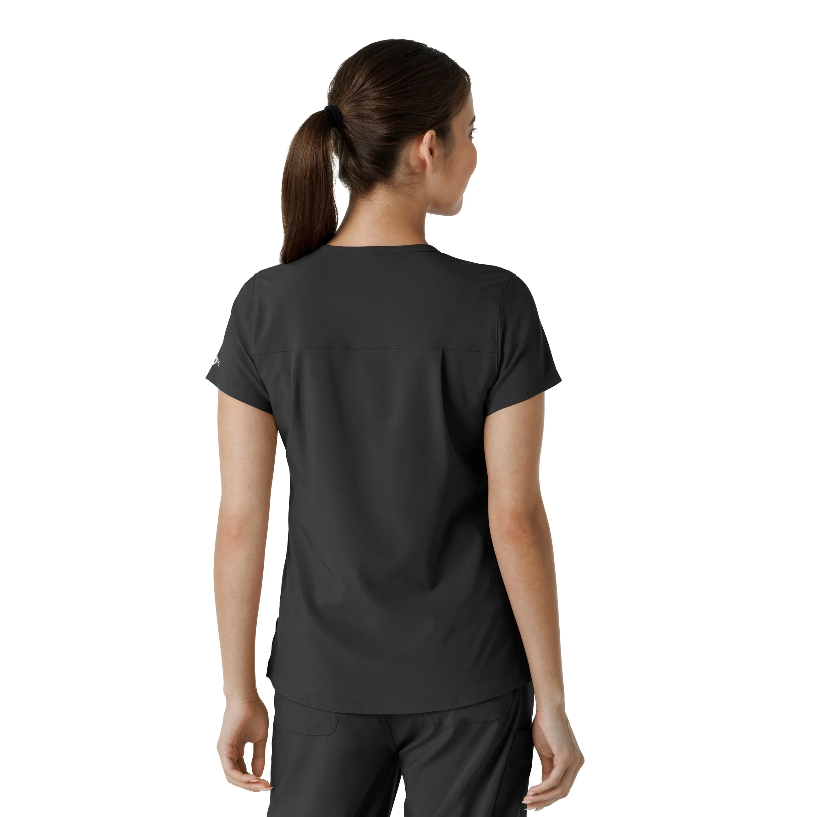 Carhartt Force Cross-Flex Women's Tuck-In Scrub Top - Black