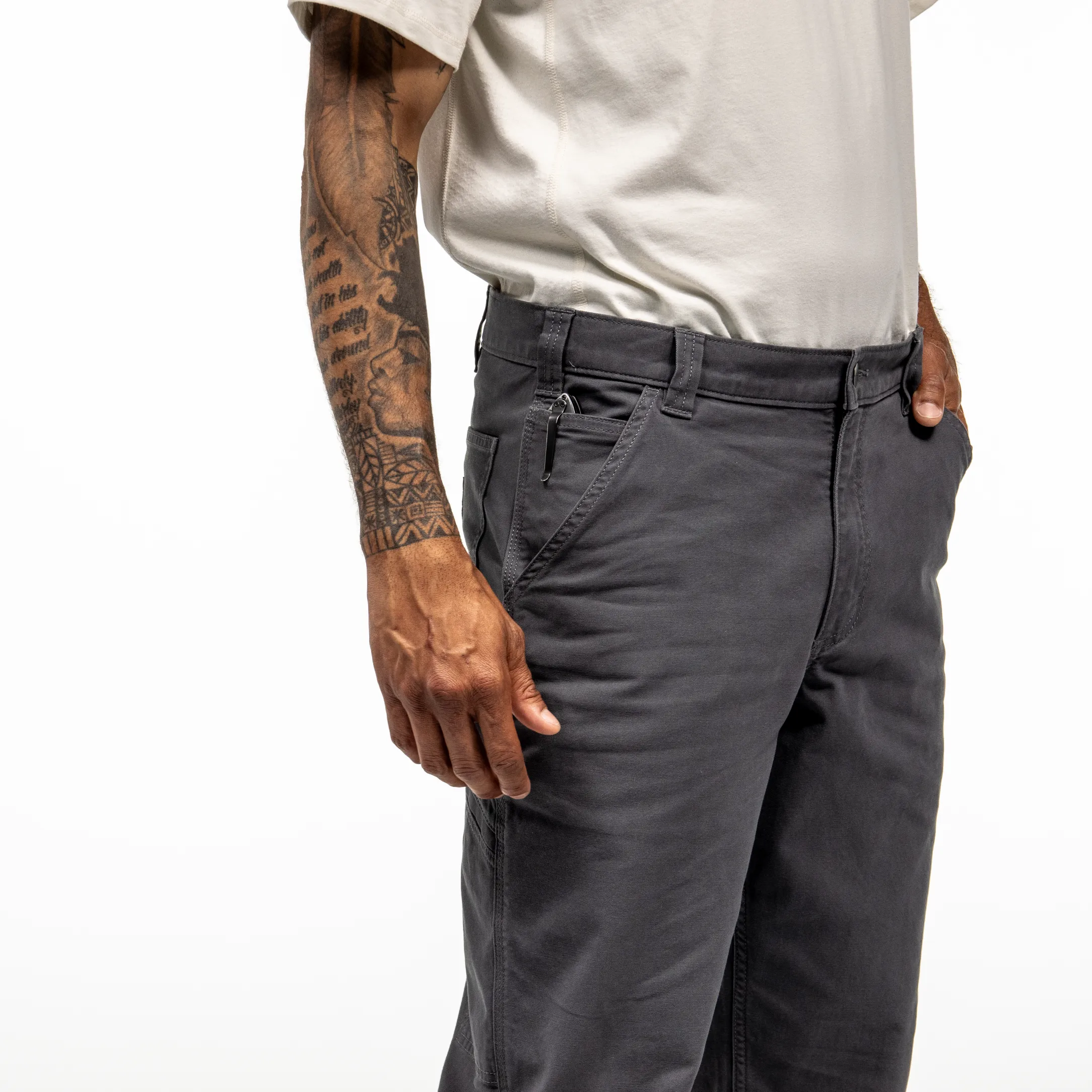 Carhartt Men's Rugged Flex® Relaxed Fit Canvas Work Pant - Gravel