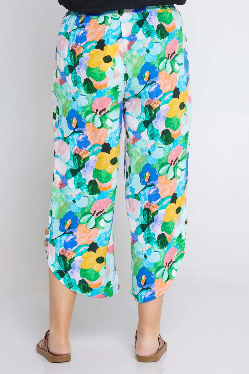 Cartia Pants - Bright Summer Floral