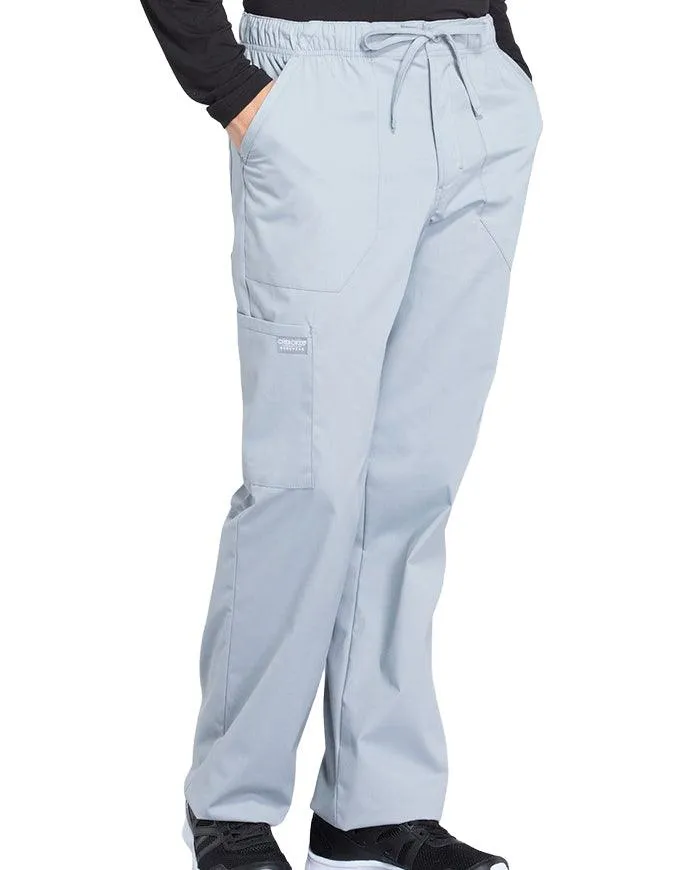 Cherokee Workwear Professionals Men's Tapered Leg Drawstring Cargo Petite Pant