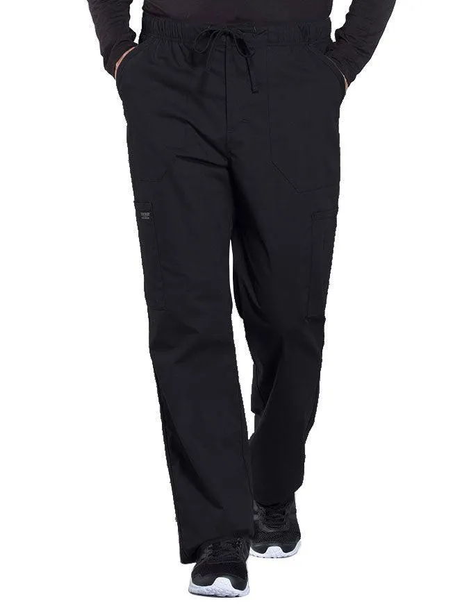 Cherokee Workwear Professionals Men's Tapered Leg Drawstring Cargo Petite Pant