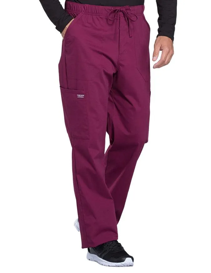 Cherokee Workwear Professionals Men's Tapered Leg Drawstring Cargo Petite Pant