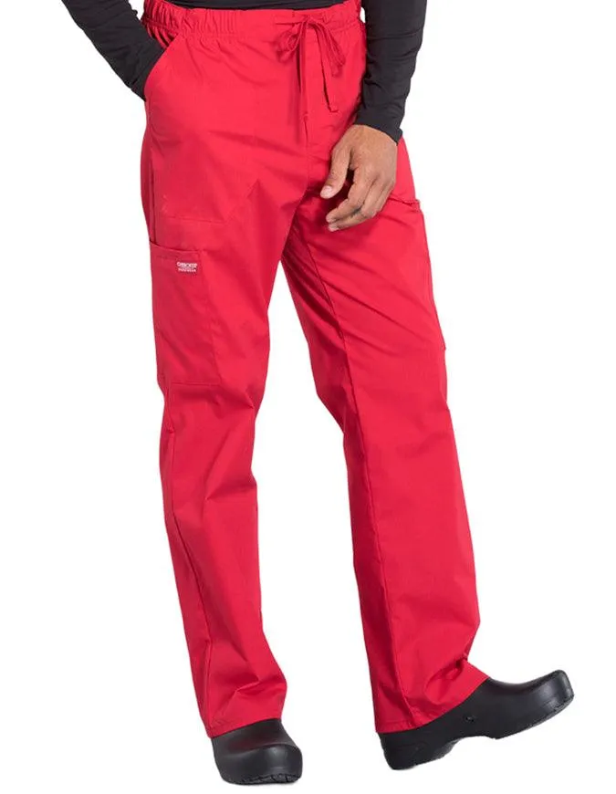 Cherokee Workwear Professionals Men's Tapered Leg Drawstring Cargo Petite Pant