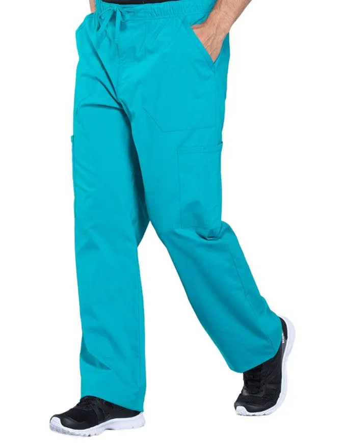 Cherokee Workwear Professionals Men's Tapered Leg Drawstring Cargo Petite Pant