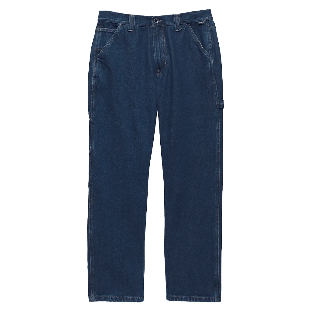 Drill chore relaxed carpenter pants - Dark denim