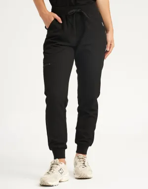 Essential Jogger Scrub Pants - Black