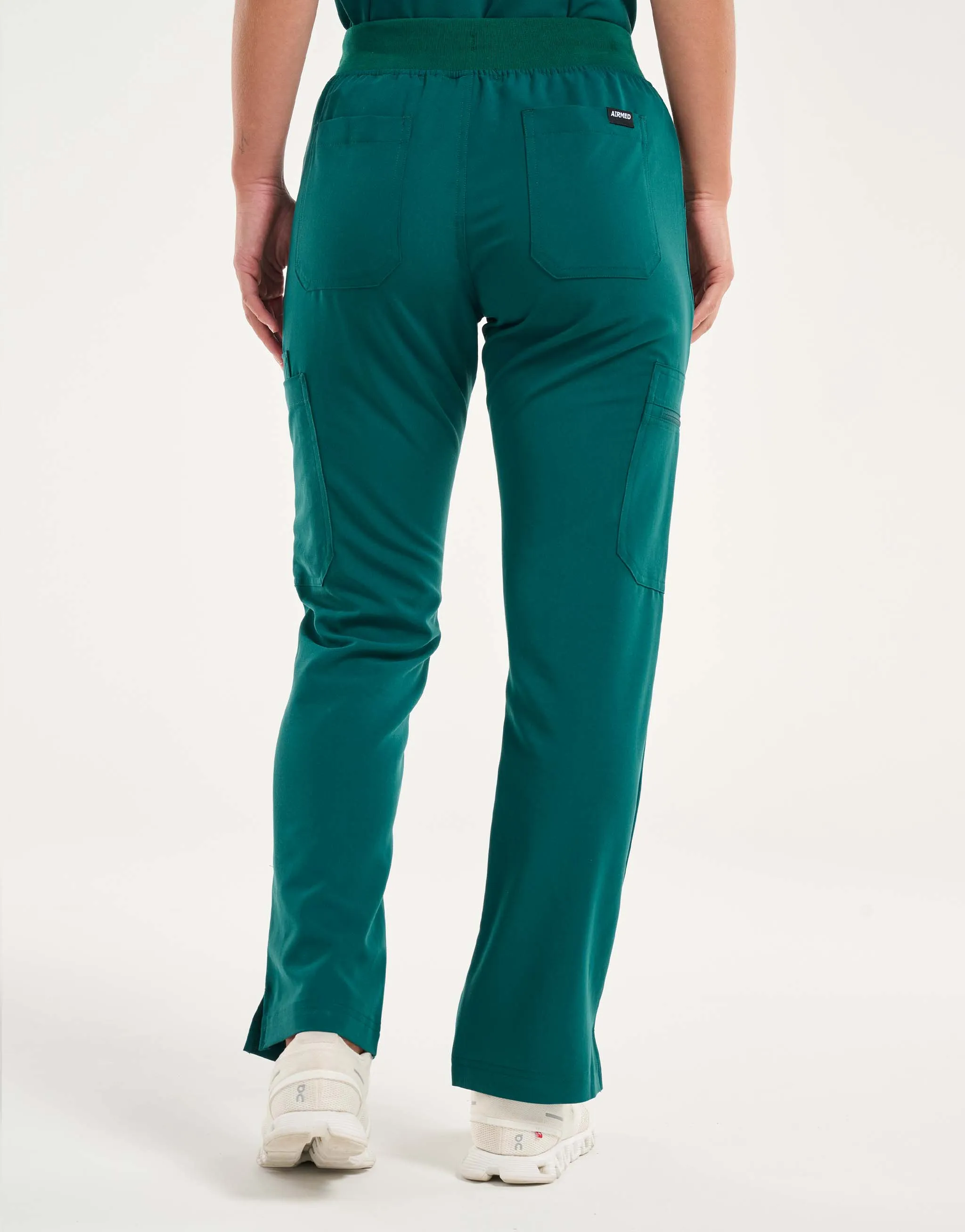 Essential Multi-Pocket Scrub Pants - Harbour Green