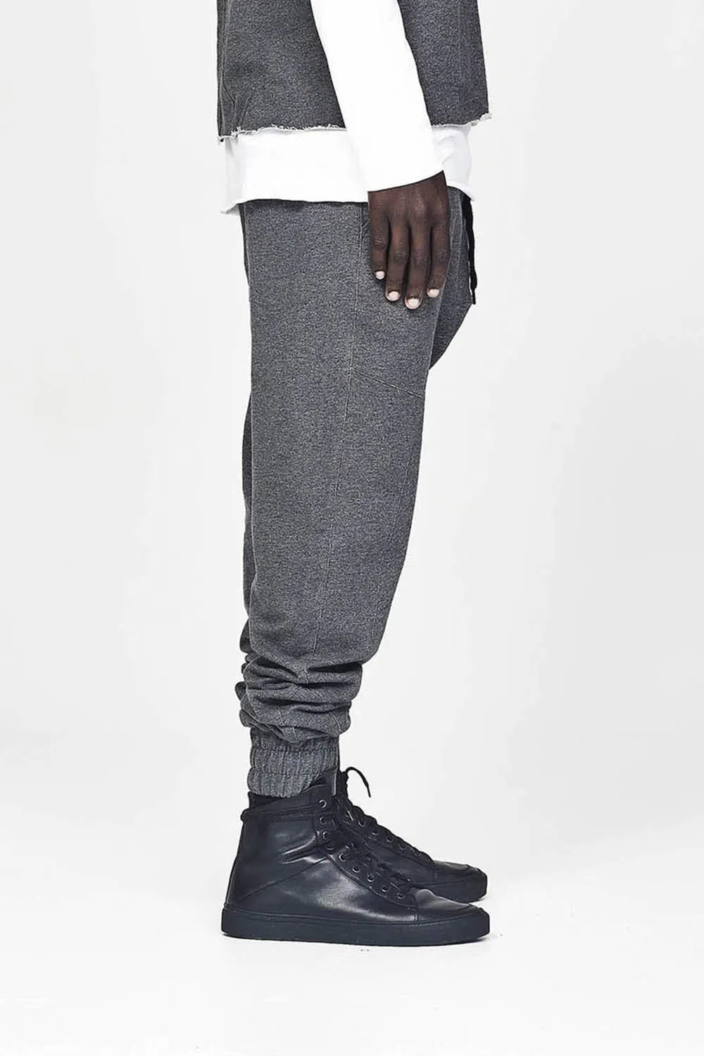 Fleece Jogger - Dark Marle