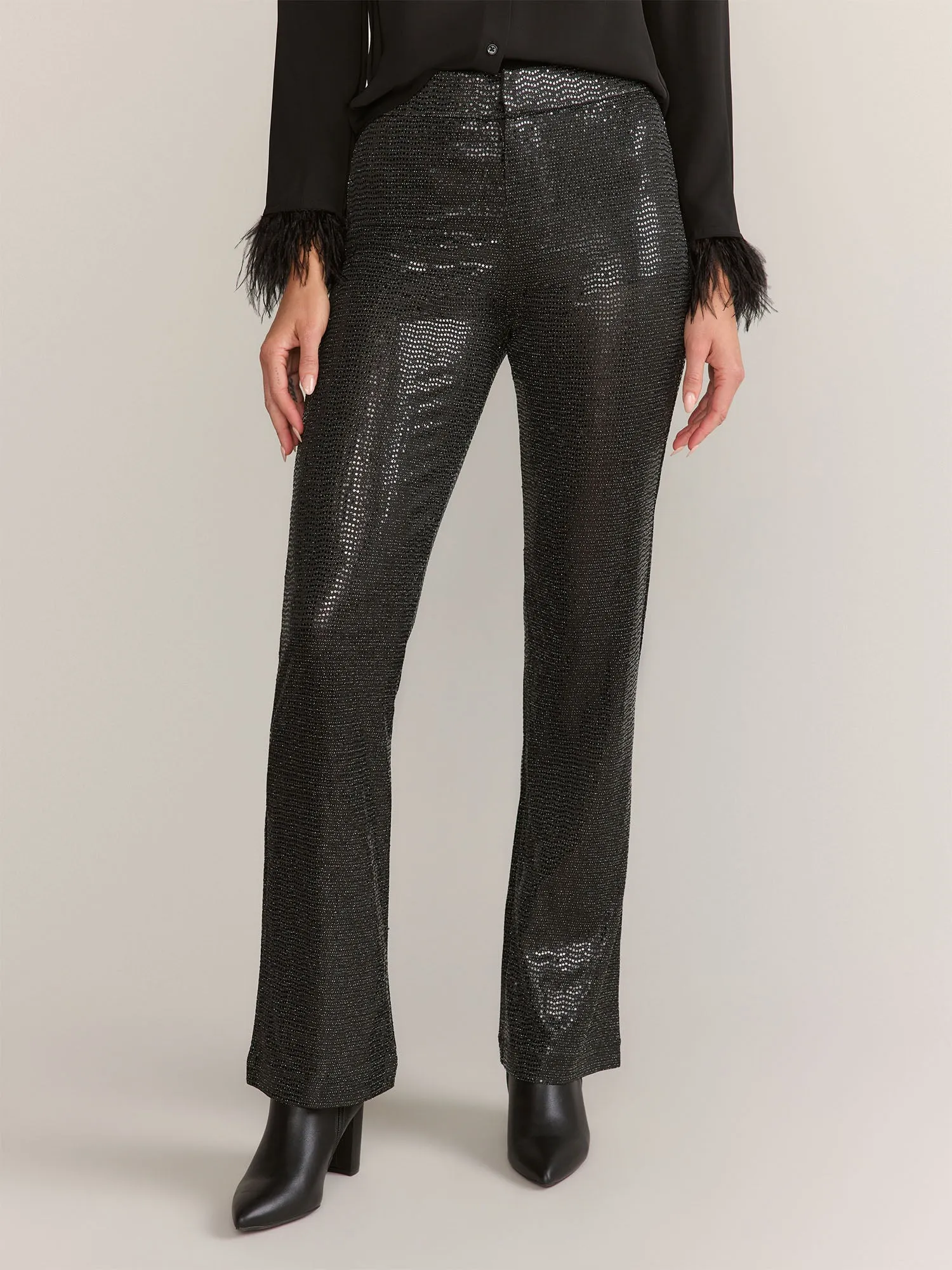 Fore Collection Straight Leg Sequin Pants - Brands We Love