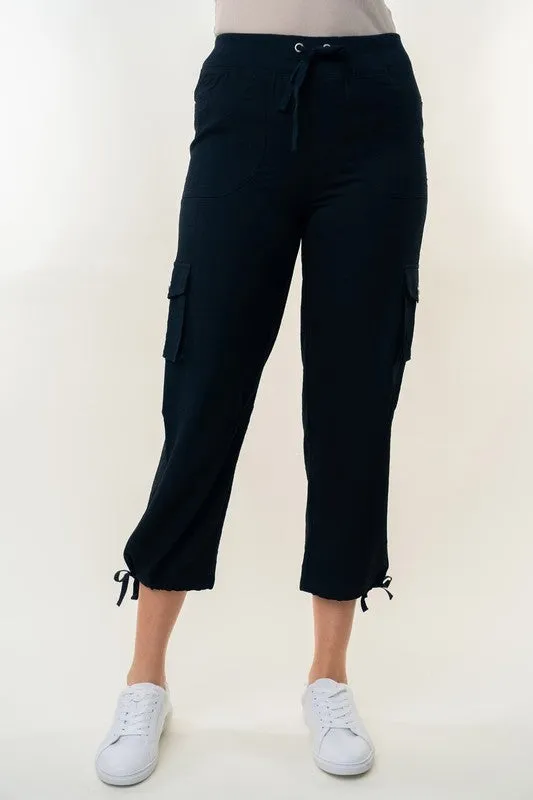 High-Waisted Cargo Pants