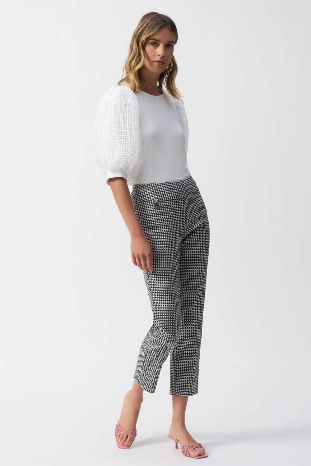 Joseph Ribkoff Pant 251220 White/Black