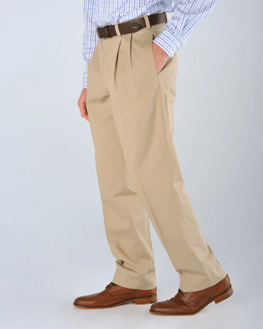 M2P - Classic Fit Pleated - Original Twill British Khaki