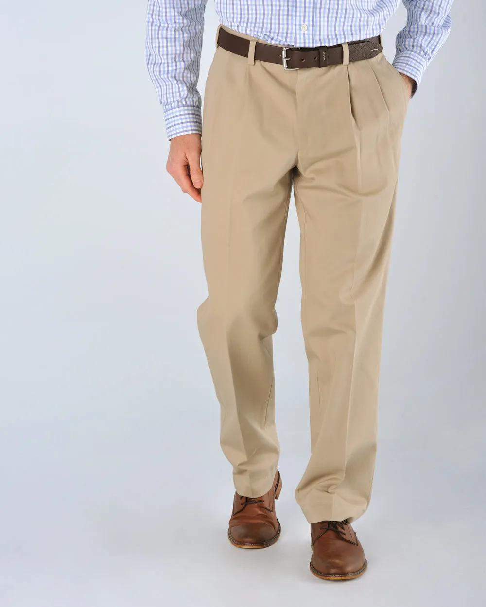 M2P - Classic Fit Pleated - Original Twill British Khaki