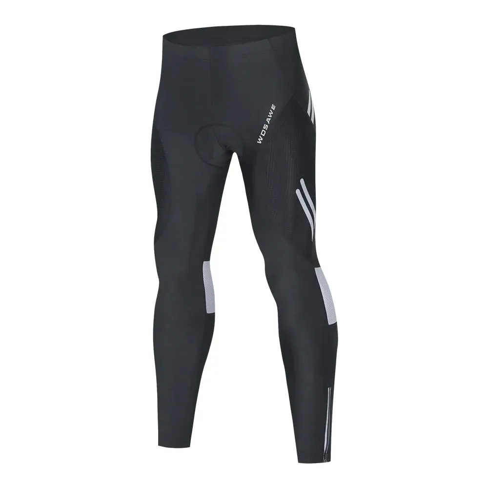 Men's Cycling Pants Quick-drying Stretch Breathable MTB Bicycle Tights Silicone Cushioned Outdoor Road Bike Long Pants