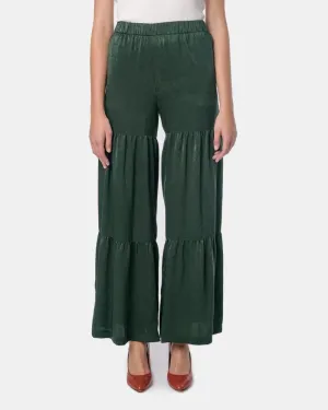 Mia Pull On Pant in Hunter Green