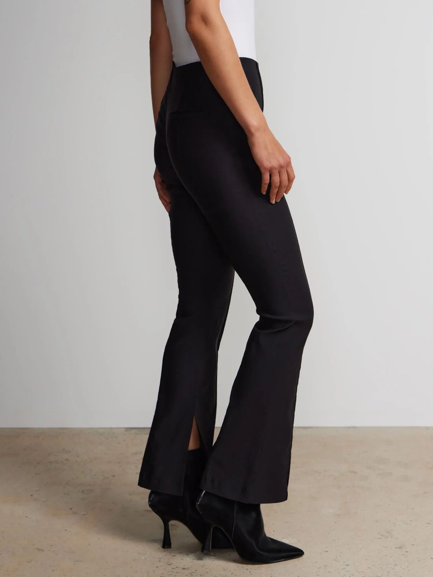 Millenium High Rise Pull On Slit Bootcut Pants