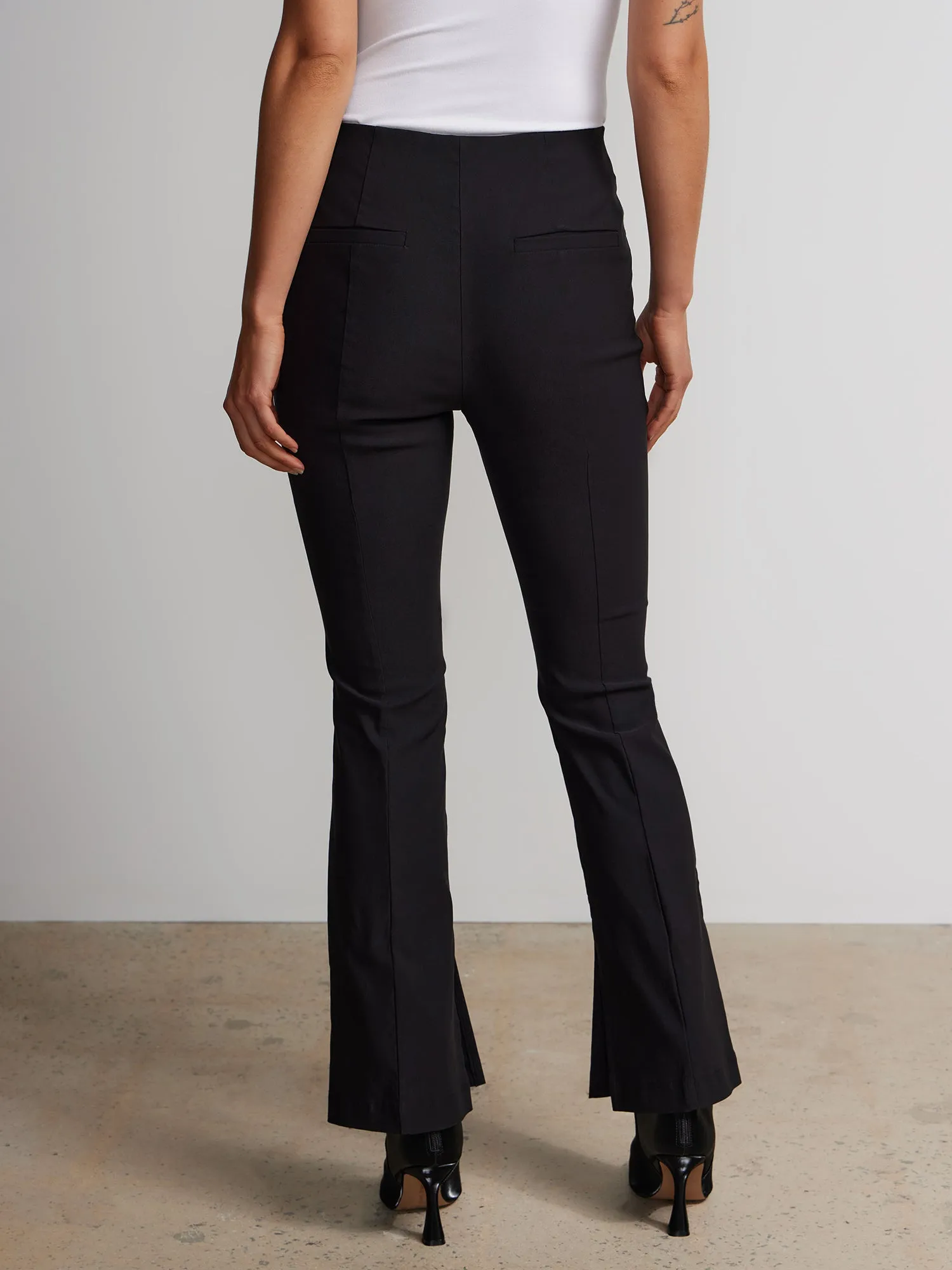 Millenium High Rise Pull On Slit Bootcut Pants