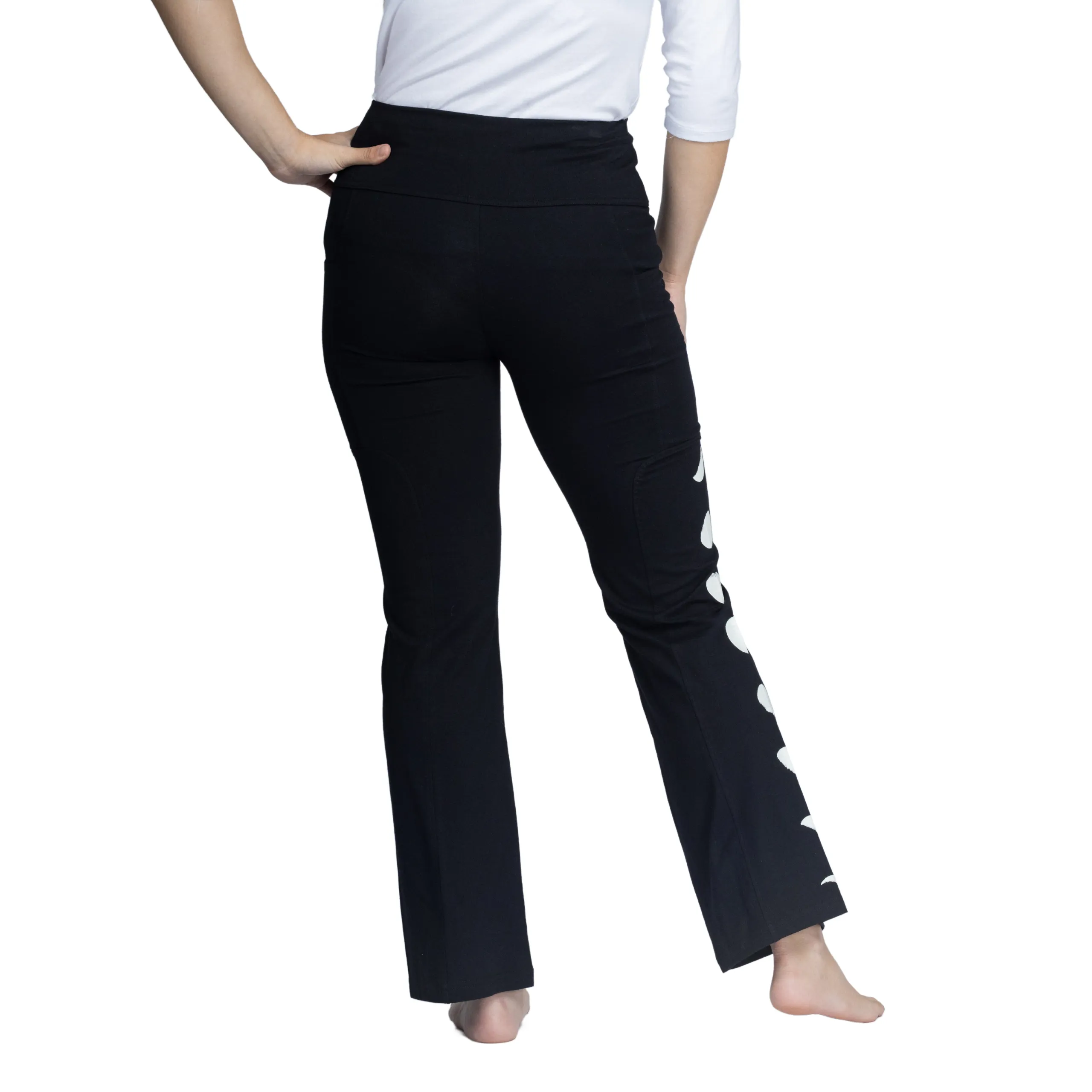 Moon Phases Yoga Pants with Pockets