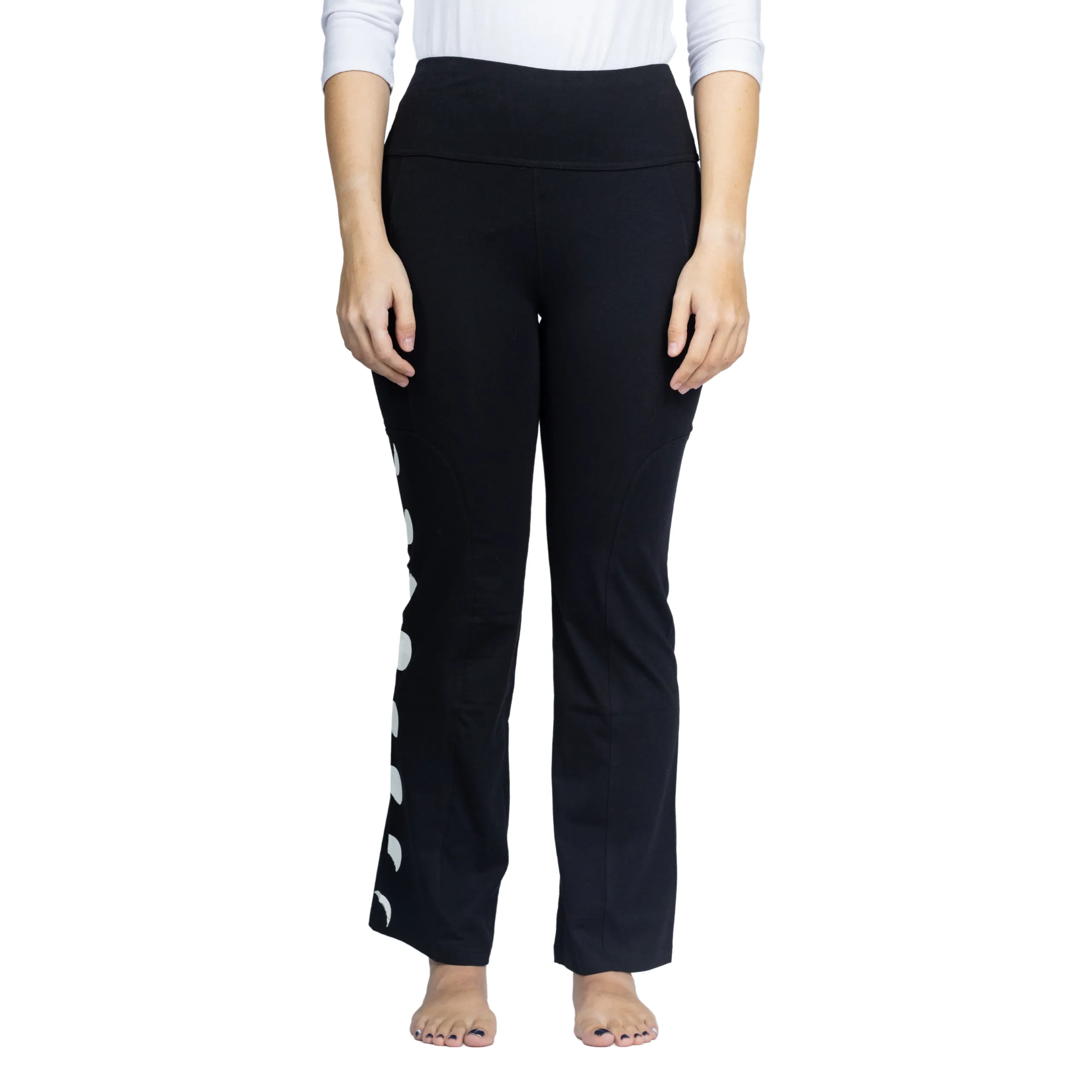 Moon Phases Yoga Pants with Pockets