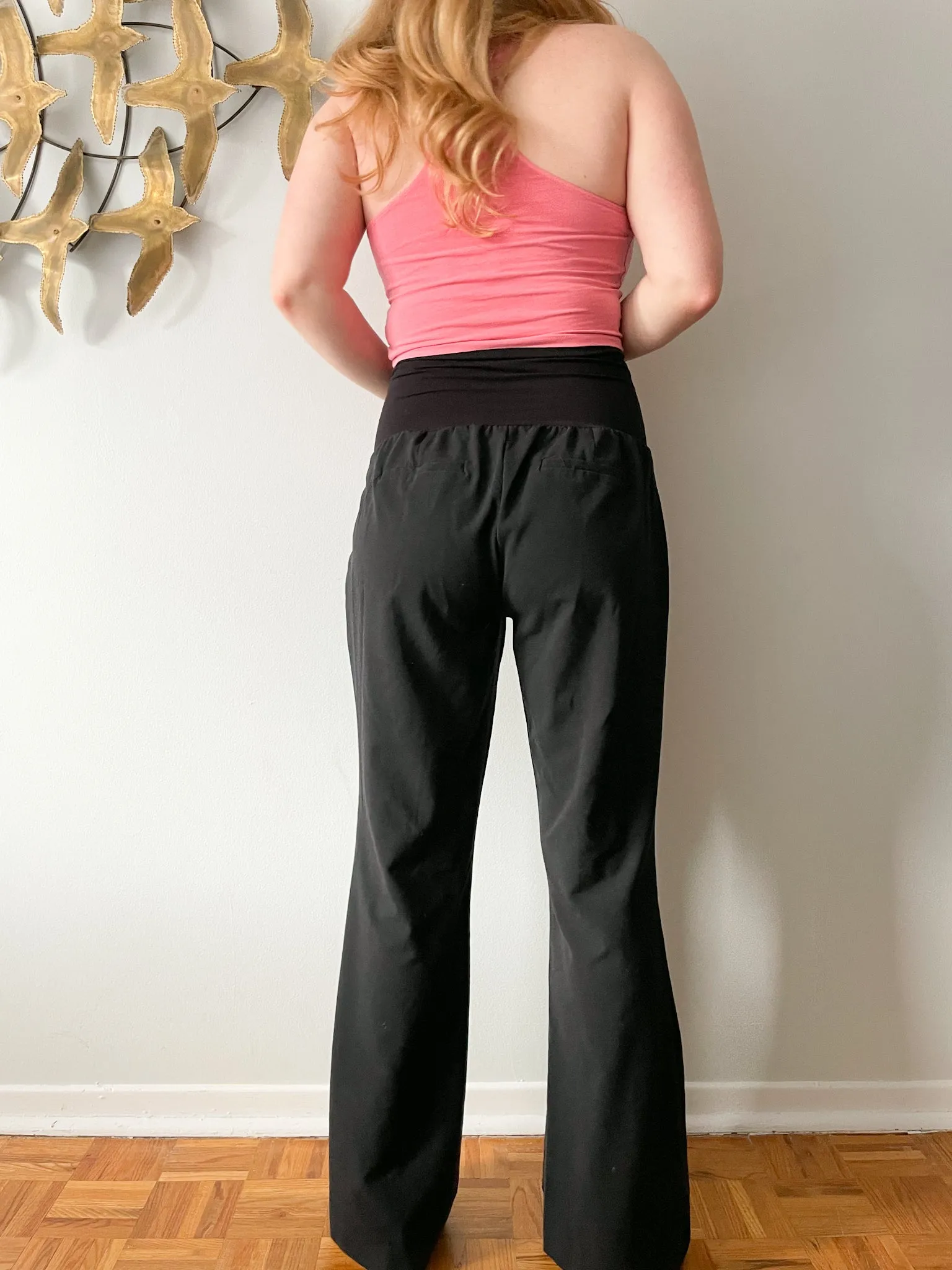 Motherhood Black Secret Fit Belly Straight Leg Maternity Pants - Large