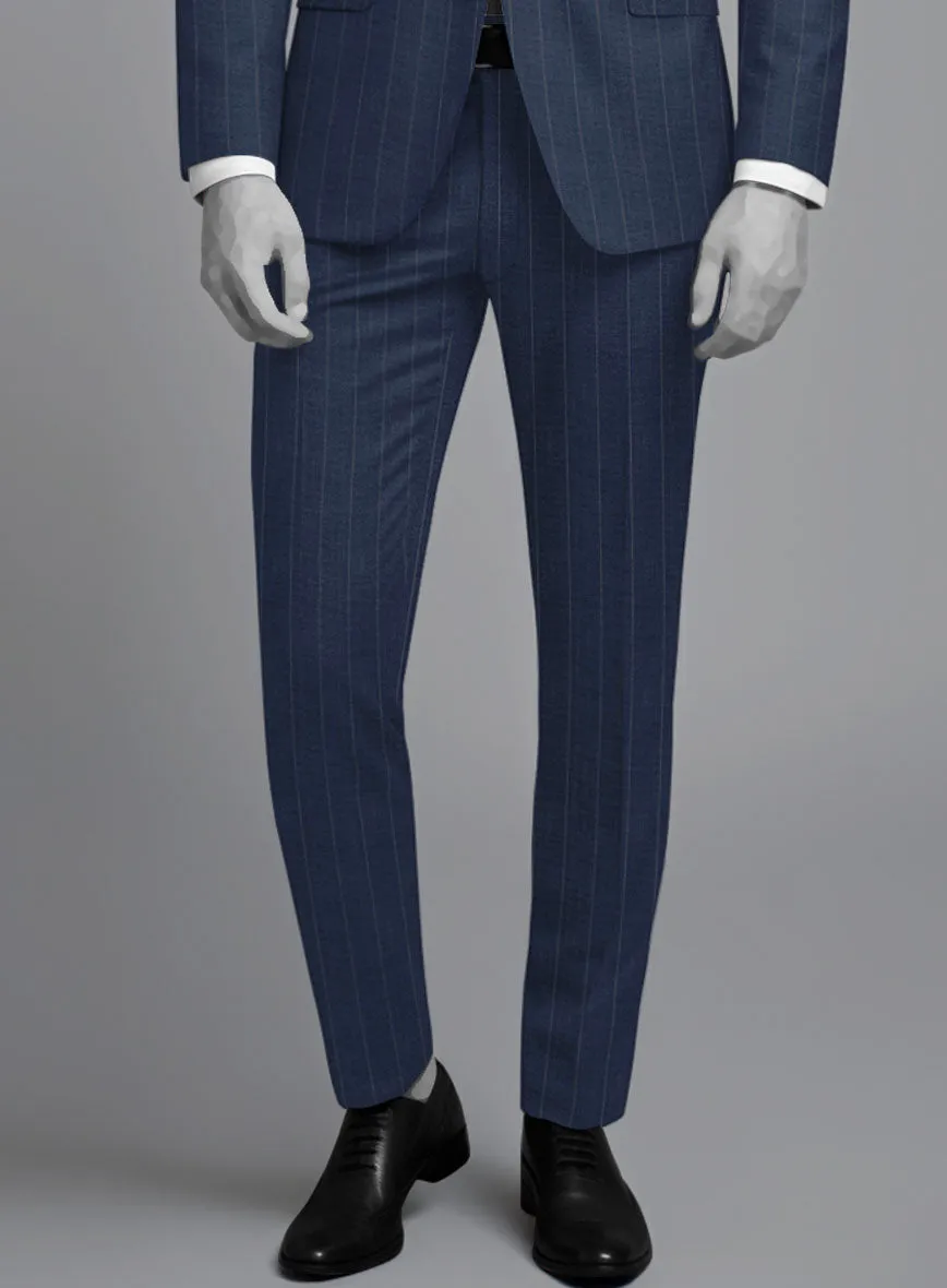 Napolean Artisan Band Blue Wool Pants