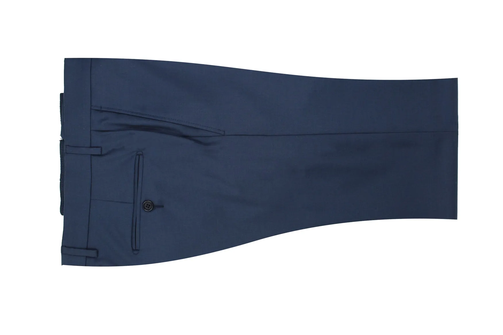 New Blue Classic Flat Front Dress Pant