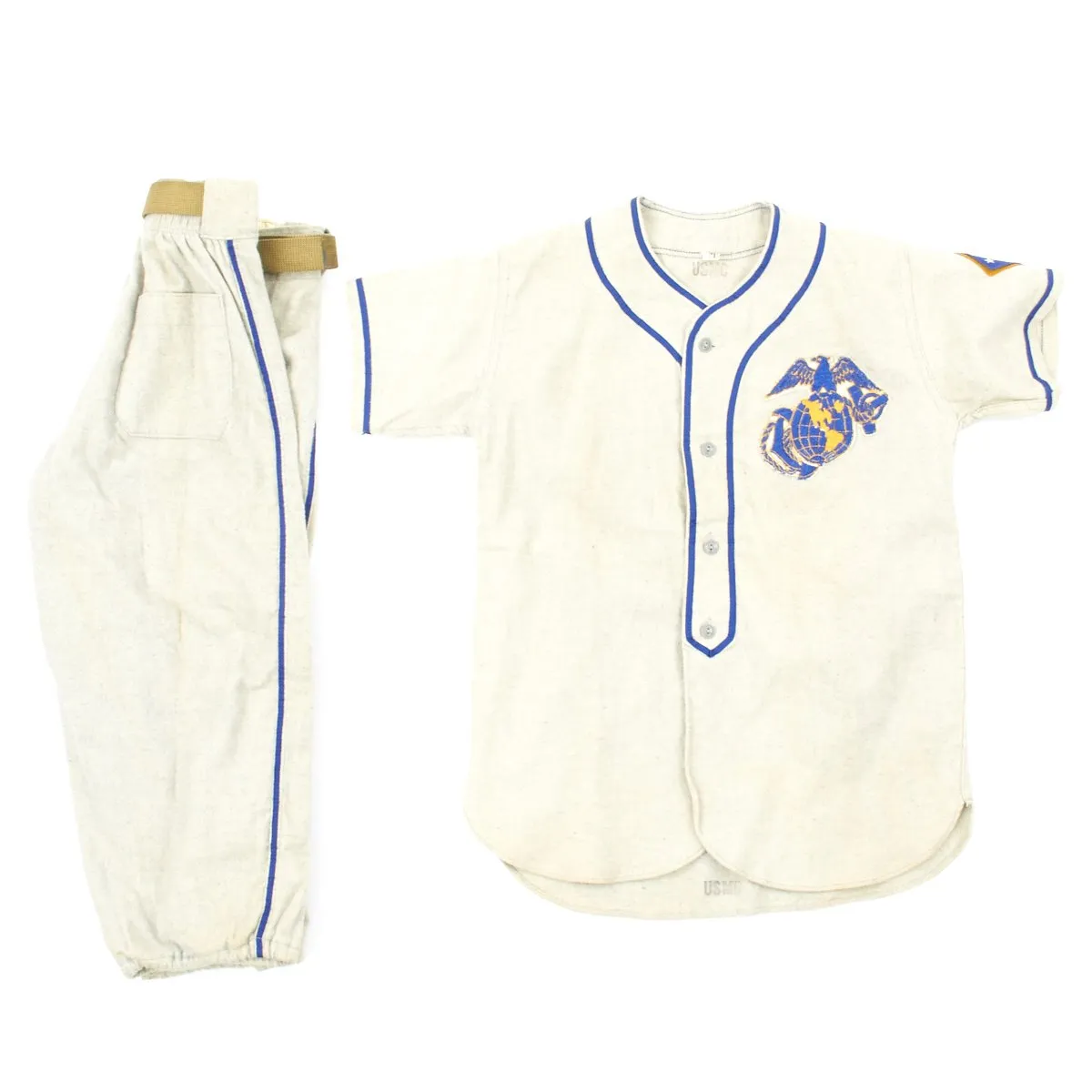 Original Korean War USMC Marine Corps Baseball Uniform