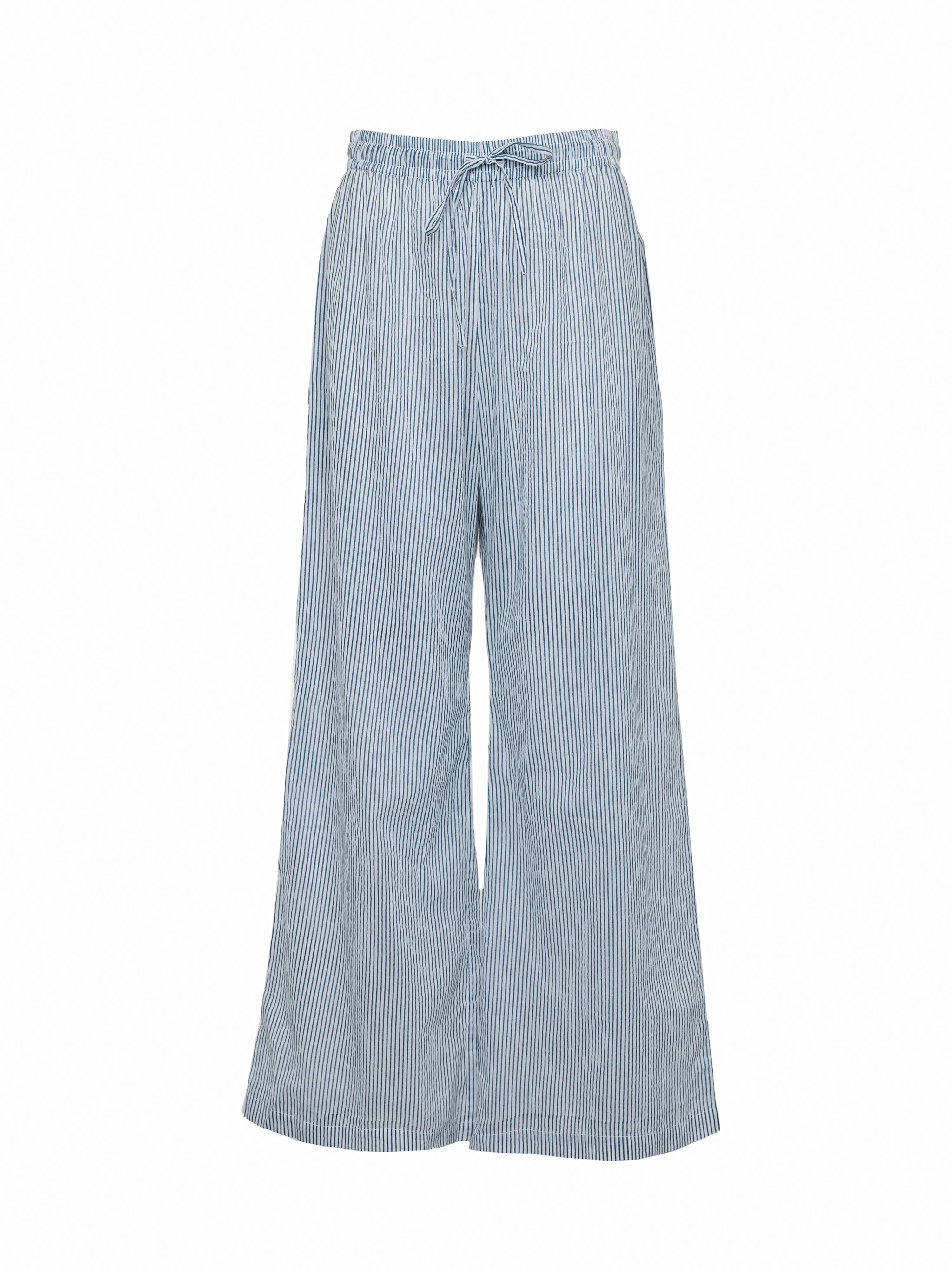 Palazzo Pants - Blue Stripe by Desert Queen