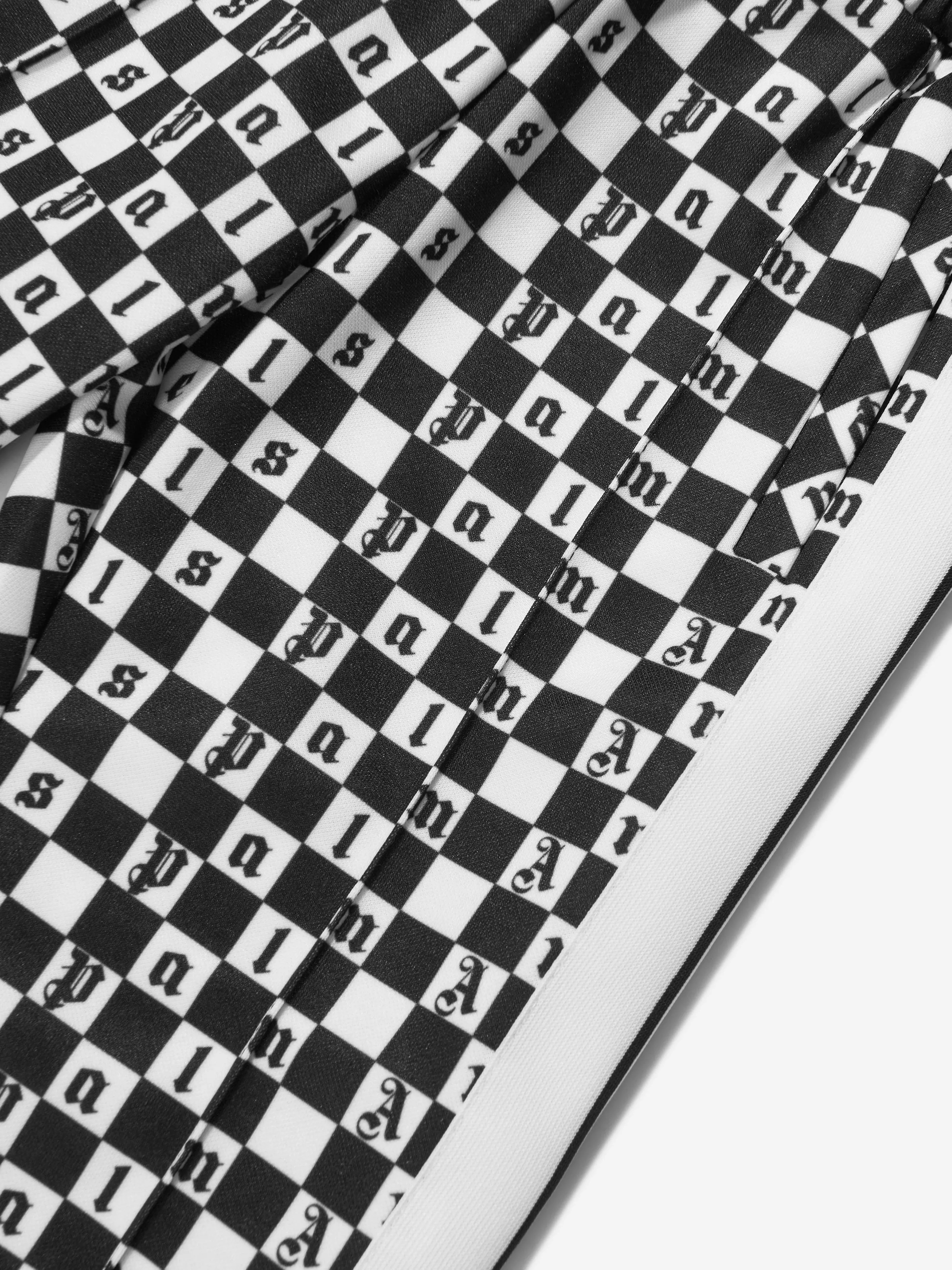 Palm Angels Kids Checkerboard Print Track Pants