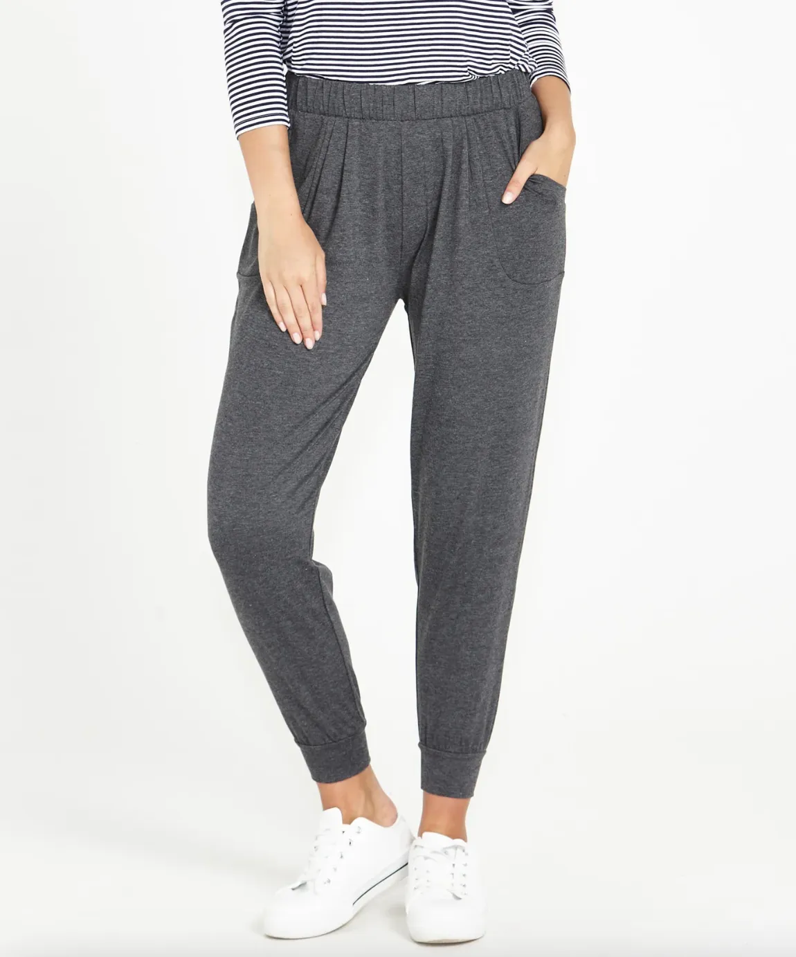 Paris Pant by Betty Basics - Charcoal