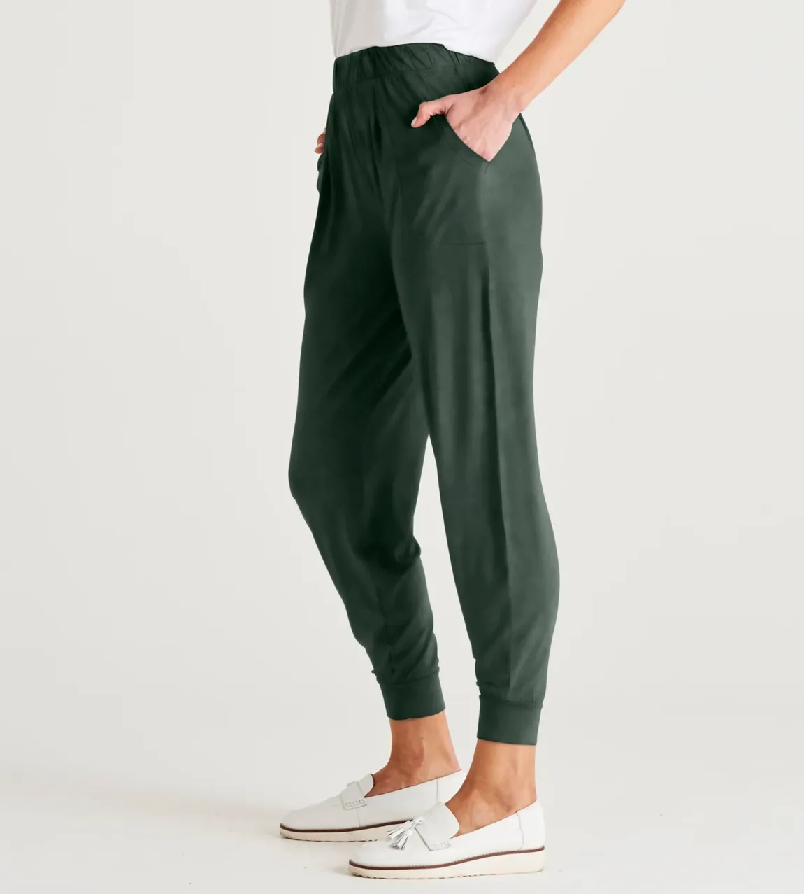 Paris Pant by Betty Basics - Dusty Moss