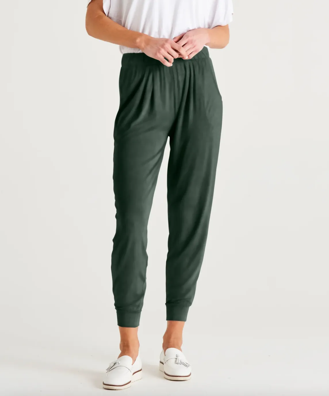 Paris Pant by Betty Basics - Dusty Moss