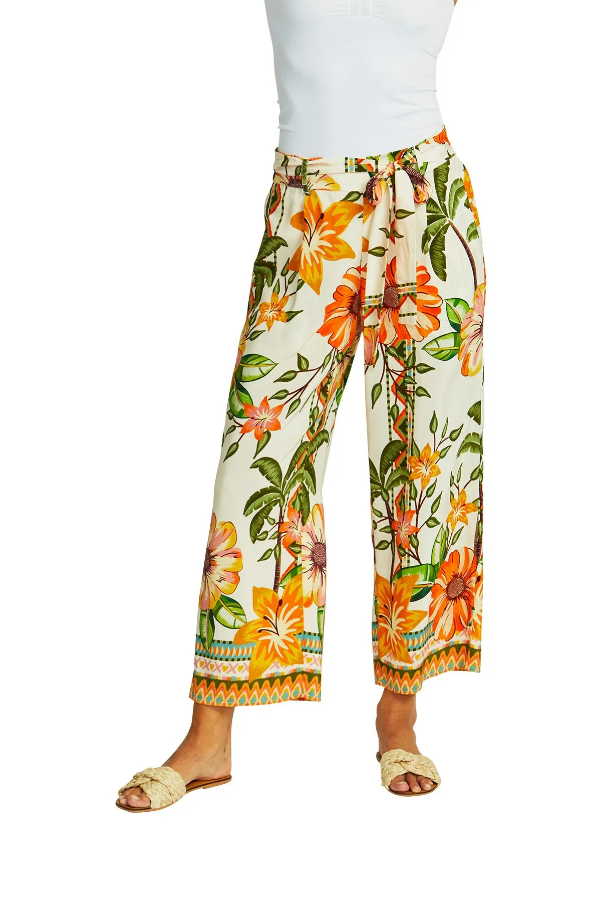 Ping Pong Palazzo Pants - Ipanema Print