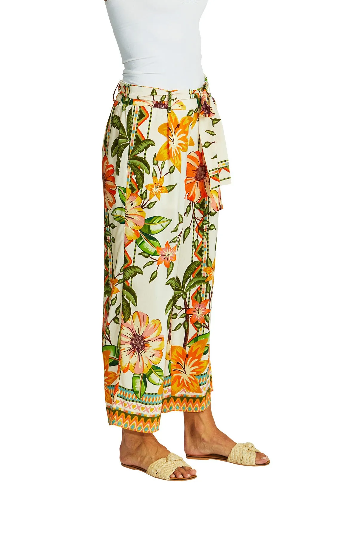 Ping Pong Palazzo Pants - Ipanema Print