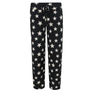 PJ Couture Women's Ribbed Patterned Open Bottom Lounge Pants