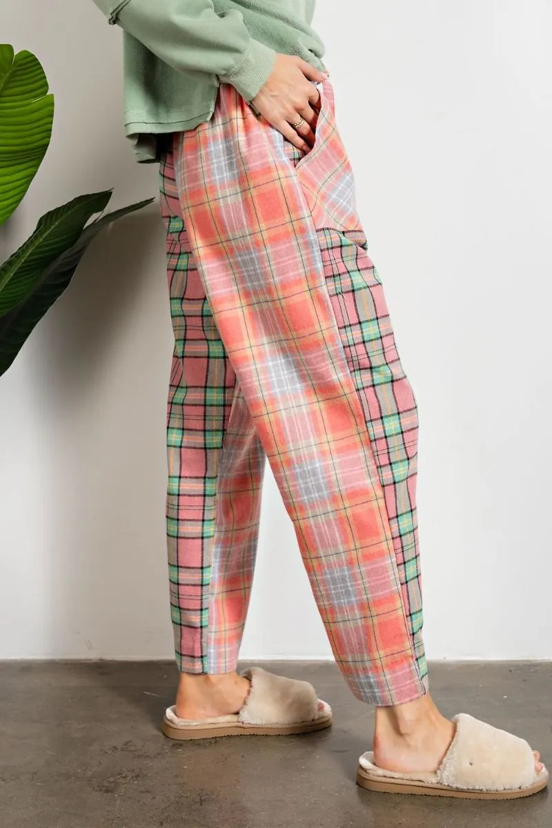 Plaid Mix Brushed Lounge Pants (2 Options)