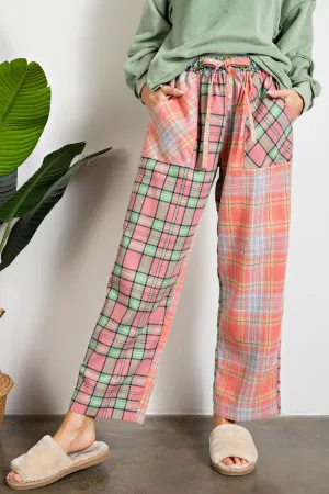 Plaid Mix Brushed Lounge Pants (2 Options)