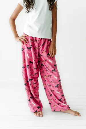 Plush Pants-Western Pink