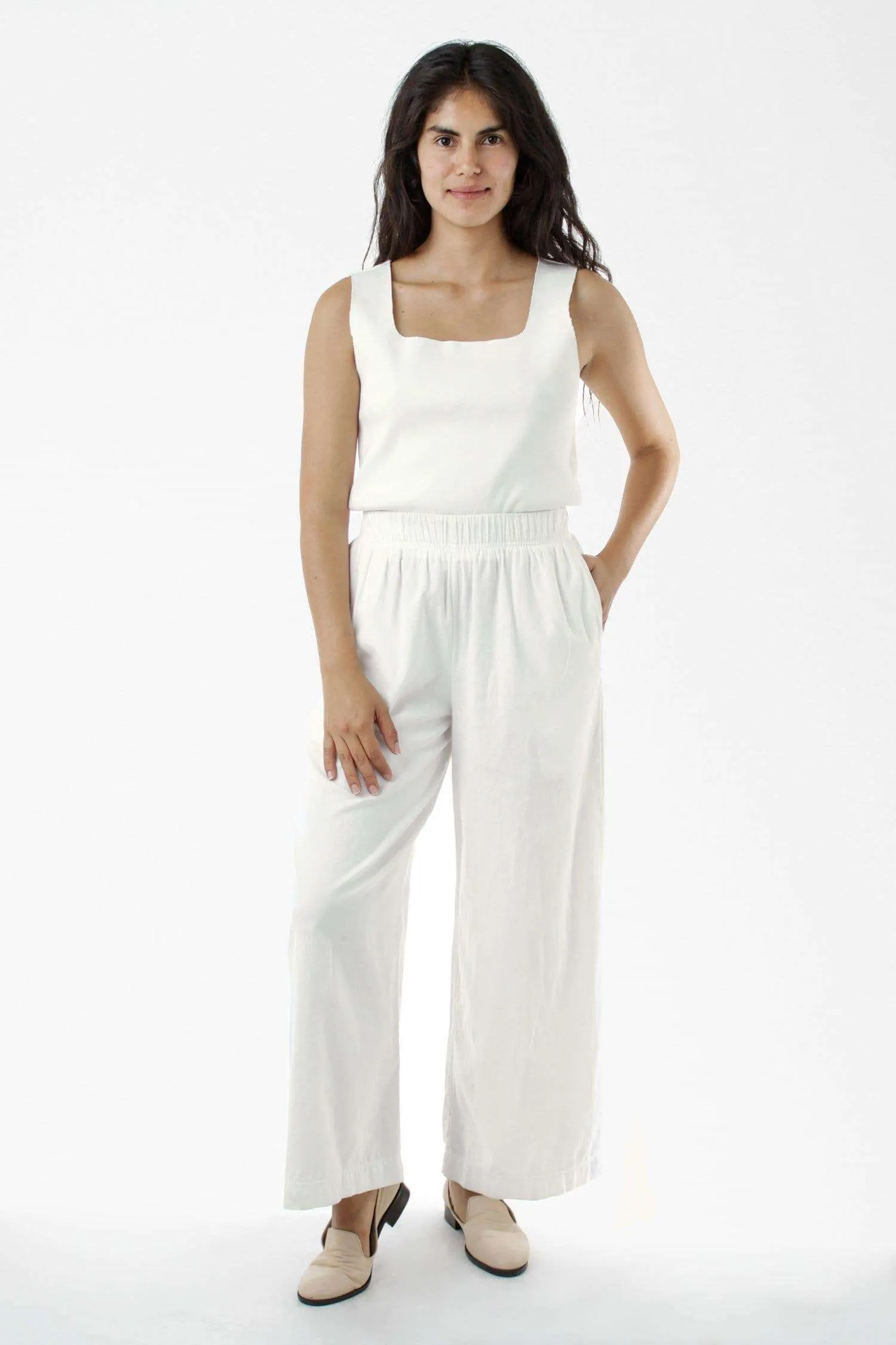 RCT308 - Cotton Twill Wide Pants