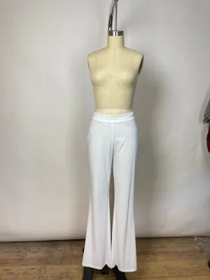 Rendl White Pull On Pants (M)