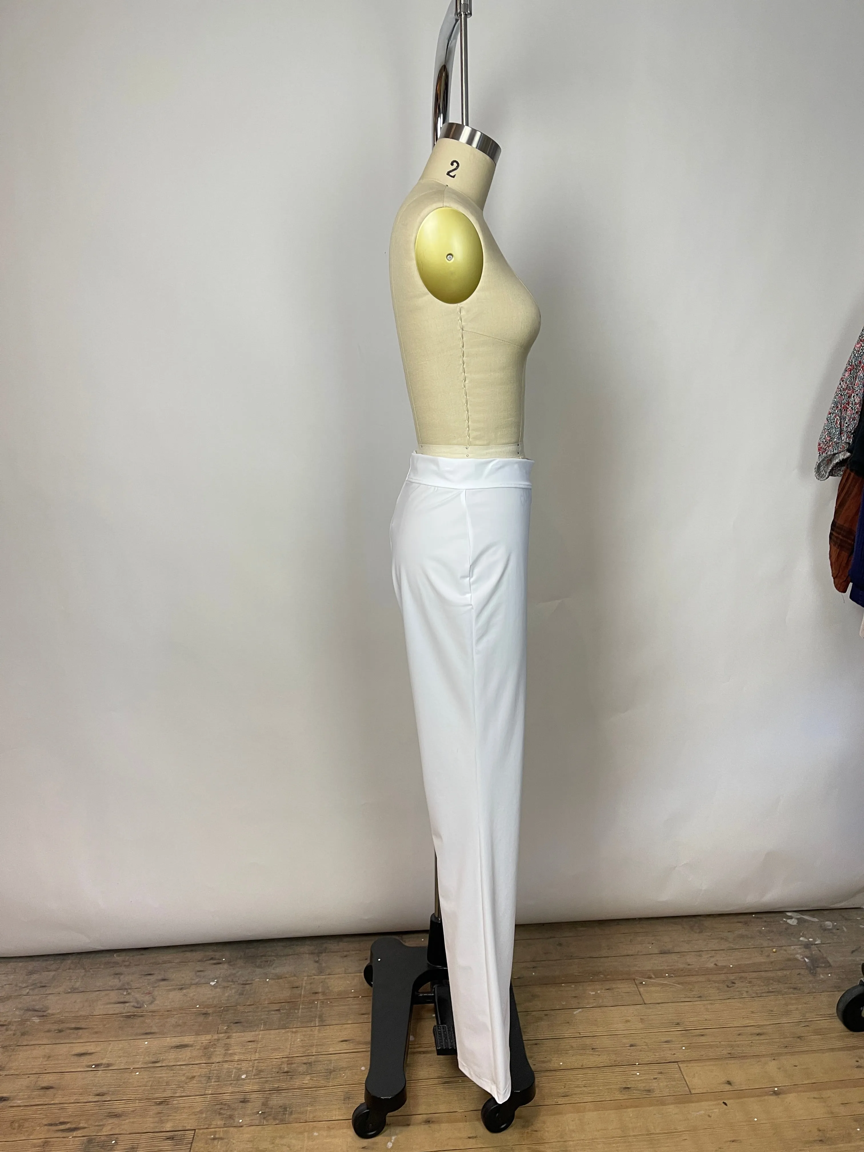 Rendl White Pull On Pants (M)