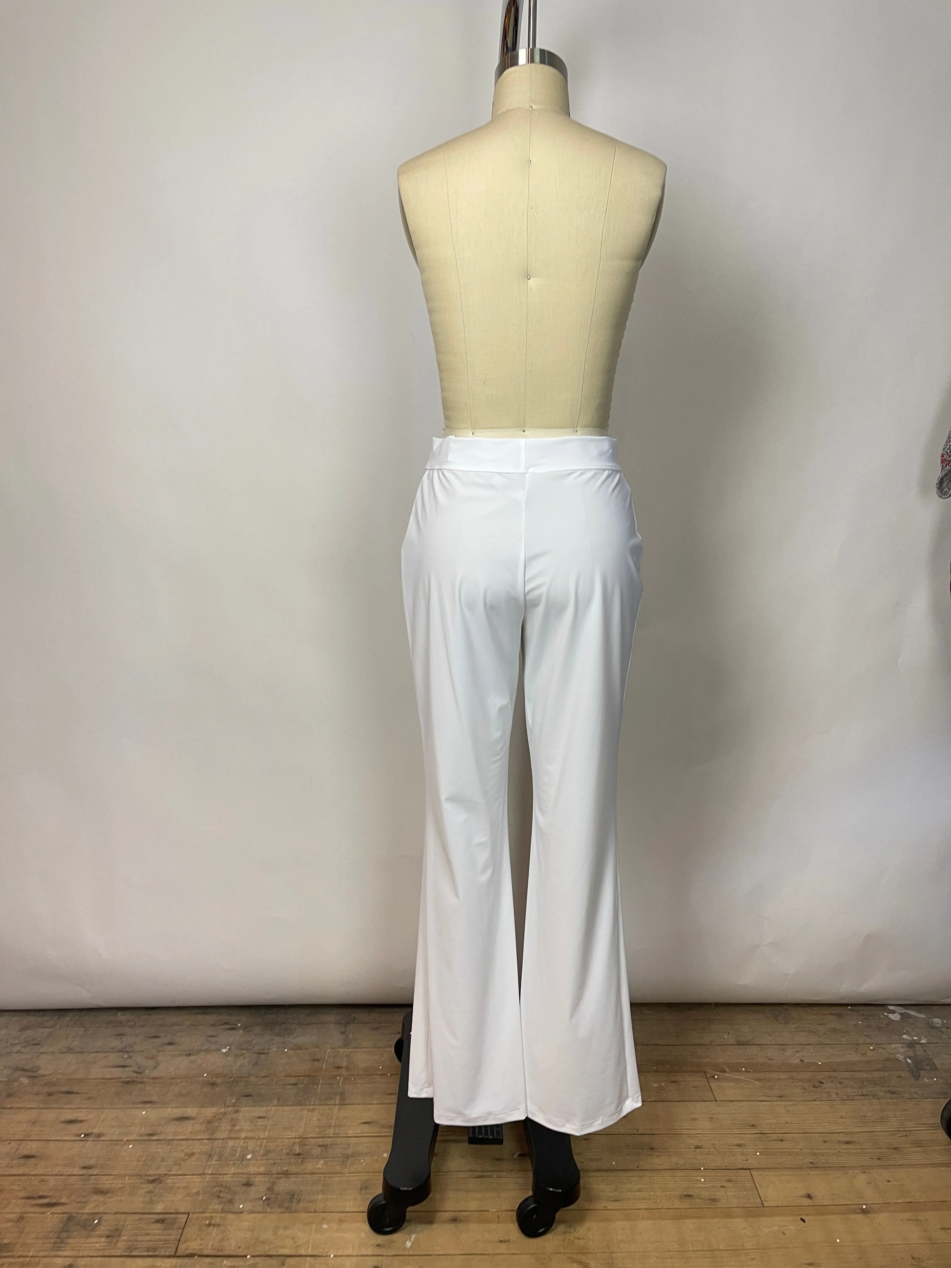 Rendl White Pull On Pants (M)