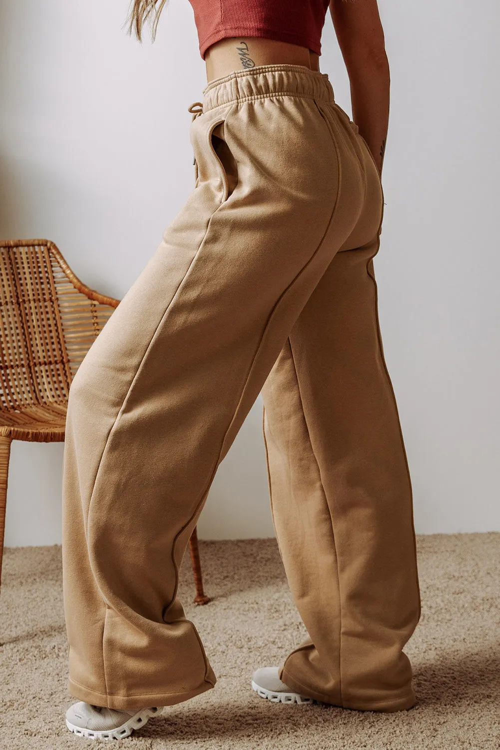 Reverse Seam Wide Leg Pants