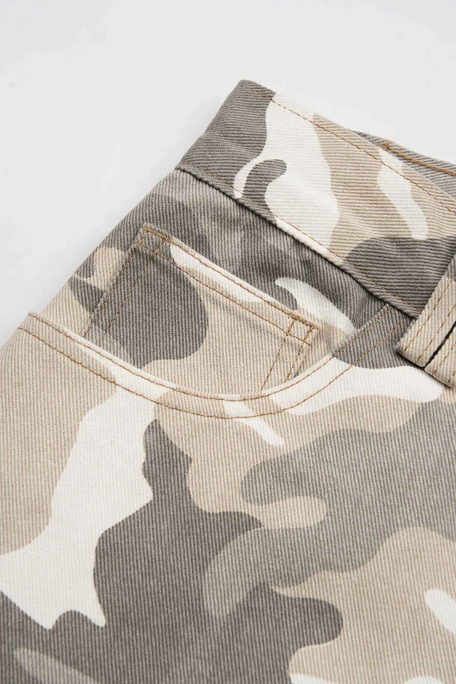 Snow Camo Baggy Pants