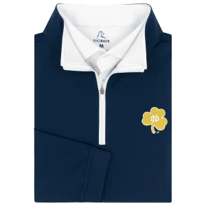 Solid Collegiate Q-Zip - Notre Dame | Solid - Indigo Blue - Notre Dame - 1